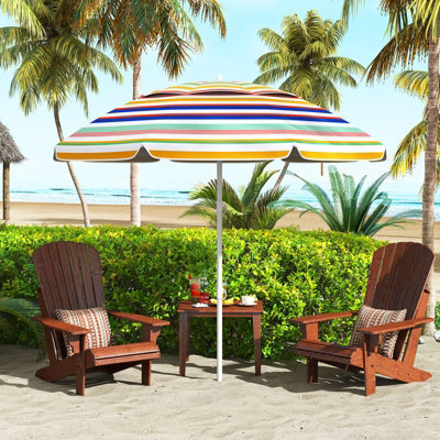 Gainoom 178 Cm Beach Umbrella Upf50+ Sun Protection Portable Outdoor Sunshade Parasol - image 1