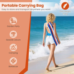 Gainoom 178 Cm Beach Umbrella Upf50+ Sun Protection Portable Outdoor Sunshade Parasol - thumbnail 6