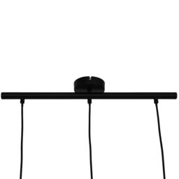 GoodHome Daluiz Matt Black 3 Lamp Pendant Ceiling Light - thumbnail 5