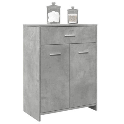 Berkfield Bathroom Cabinet Concrete Grey 60X33X80 Cm Engineered Wood - image 1
