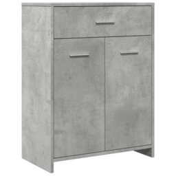 Berkfield Bathroom Cabinet Concrete Grey 60X33X80 Cm Engineered Wood - thumbnail 2