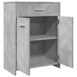 Berkfield Bathroom Cabinet Concrete Grey 60X33X80 Cm Engineered Wood - thumbnail 7