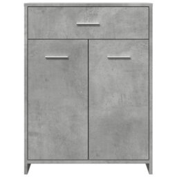 Berkfield Bathroom Cabinet Concrete Grey 60X33X80 Cm Engineered Wood - thumbnail 4