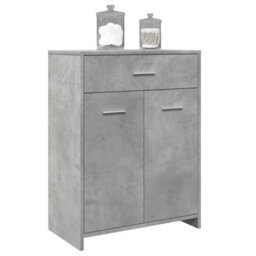 Berkfield Bathroom Cabinet Concrete Grey 60X33X80 Cm Engineered Wood - thumbnail 1
