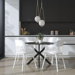 Dorel Home Camelo Resin Chairs With Open Back In White - 2 Pieces - thumbnail 7