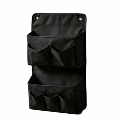 Black Space-Saving Wall-Mounted Organizer Multi-Compartment Pocket Storage Camper - image 1