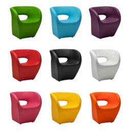 Orsina Hot Pink Leather Effect Chair, Backrest Bredroom Chair, Comfortable Living Room Chair - thumbnail 3