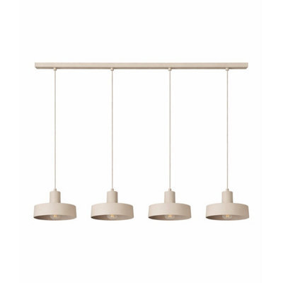 Luminosa Lighting Luminosa Velyo Bar Pendant Ceiling Light Beige 4X E27 - image 1