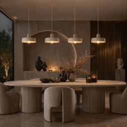 Luminosa Lighting Luminosa Velyo Bar Pendant Ceiling Light Beige 4X E27 - thumbnail 4