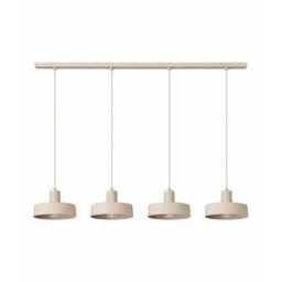 Luminosa Lighting Luminosa Velyo Bar Pendant Ceiling Light Beige 4X E27 - thumbnail 1