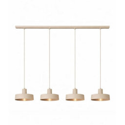Luminosa Lighting Luminosa Velyo Bar Pendant Ceiling Light Beige 4X E27 - thumbnail 2