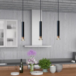 Single Head Chandelier Aluminium Long Tube Pendant Light, Suspension Cylinder Hanging Lamp For Modern Kitchen - thumbnail 7