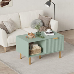 Modern Coffee Table With Storage Drawer And Open Shelf, Multifunctional Accent Side Table,end Table,center Table
