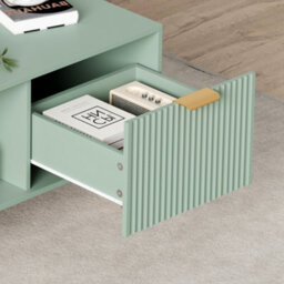 Modern Coffee Table With Storage Drawer And Open Shelf, Multifunctional Accent Side Table,end Table,center Table - thumbnail 3