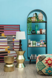Orsina Cefena Multicolour Pouffe - thumbnail 3