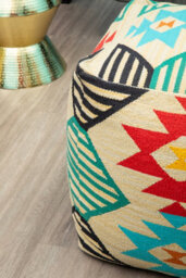 Orsina Cefena Multicolour Pouffe - thumbnail 2