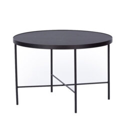 Tre 600 Elegant Coffee Table 60X60 Cm With Metal Legs Modern Durable Living Room Design Nero - thumbnail 4
