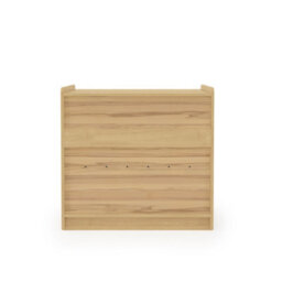 Alphason Dorel Home Oslo Plus Turntable Stand Light Oak / White - thumbnail 4
