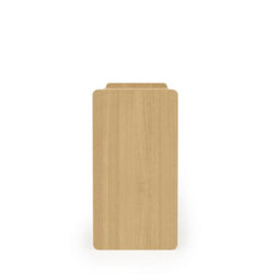 Alphason Dorel Home Oslo Plus Turntable Stand Light Oak / White - thumbnail 3