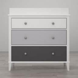 Dorel Poppy 3 Drawer Dresser With Changer White/grey - thumbnail 3