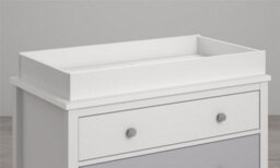Dorel Poppy 3 Drawer Dresser With Changer White/grey - thumbnail 7
