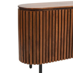 Wyld Haus California Slatted Mango Wood Two-Door Sideboard - thumbnail 6