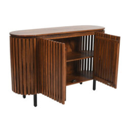 Wyld Haus California Slatted Mango Wood Two-Door Sideboard - thumbnail 4