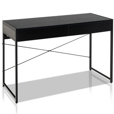 Industrial Computer Desk With 2 Drawers 112Cm Study - image 1