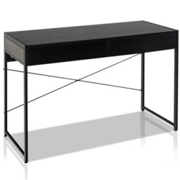 Industrial Computer Desk With 2 Drawers 112Cm Study - thumbnail 1