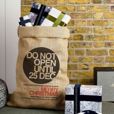 Harrow & Green Hessian Christmas Sack With Bryanston Design