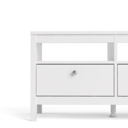 Furniture To Go Madrid Tv-Unit 3 Drawers In White - thumbnail 7