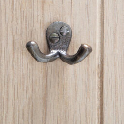 Hammer and Tongs Hammer & Tongs Double Coat Hook - W50mm X H35mm - Brass - thumbnail 6