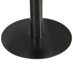 Wyld And Coco Garden Bistro Round Coffee Table 60 X 60 Cm, Dark Brown Paper Veneer Top With Black Iron Base - thumbnail 5