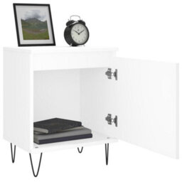Berkfield Bedside Cabinets 2 Pcs White 40X30X50 Cm Engineered Wood - thumbnail 4