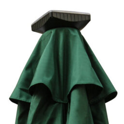 Sundaze Green 2.5M  Round Garden Parasol Umbrella Outdoor Patio Solar Led Lights Crank Tilt With Base - thumbnail 5