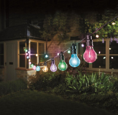 My Smart Buy Decor Festoon String Lights Multi Coloured Or Warm White Set Of 10 Or 20 Indoor & Outdoor - image 1
