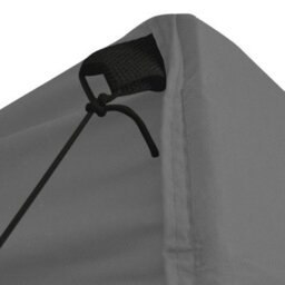 Walplus Foldable Party Tent Garden Gazebo Canopy Pop-Up With 4 Sidewalls 3X3 M Anthracite - thumbnail 4