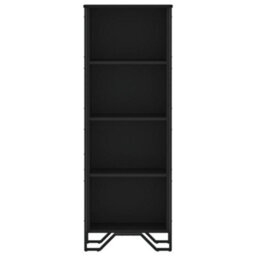 Berkfield Bookcase Black 50X31X137.5 Cm Engineered Wood - thumbnail 4