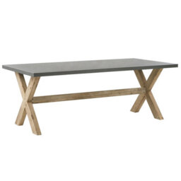 Beliani Garden Dining Set 6 Seater Olbia With Cushions Beige - thumbnail 4