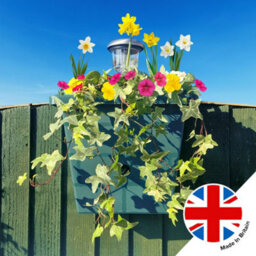 You Garden Yougarden 3-In-1 Fence Planter, Birdbox And Solar Light, Go Illuminest Light Grey, 6 Litre Planter - thumbnail 2