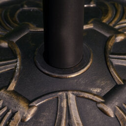 Outsunny 13Kg Round Parasol Base Heavy Duty Cement Stand Umbrella Holder Bronze - thumbnail 9