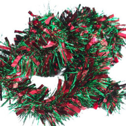 HSD Chunky Green & Red Tinsel Garland - 2M (6.5Ft), Festive Christmas & Party Decoration, Mantel & Home Decor - thumbnail 2