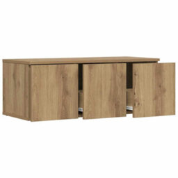 Berkfield Sturdy Tv Cabinet Artisan Oak 80X34X30 Cm Engineered Wood - thumbnail 4