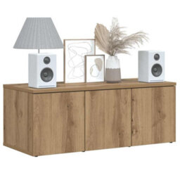 Berkfield Sturdy Tv Cabinet Artisan Oak 80X34X30 Cm Engineered Wood - thumbnail 3