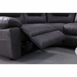 Xample Lucca Grey Fabric Power Reclining Corner Sofa 2 Recliners Usb Charging Ports Modern Comfortable Living Room Sofa Set - thumbnail 6