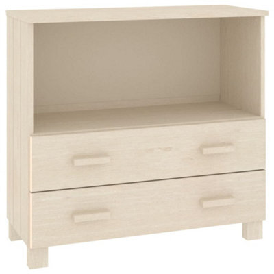 Berkfield Sturdy Sideboard Honey Brown 85X35X80 Cm Solid Wood Pine - image 1