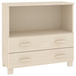 Berkfield Sturdy Sideboard Honey Brown 85X35X80 Cm Solid Wood Pine - thumbnail 1