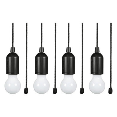 Lyyt Portable Led Pull Light Pack Of 4 With Adjustable Cord 60 Lumens Cool White Battery Powered Indoor & Outdoor - image 1