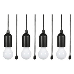 Lyyt Portable Led Pull Light Pack Of 4 With Adjustable Cord 60 Lumens Cool White Battery Powered Indoor & Outdoor - thumbnail 1