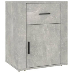 Vidaxl Bedside Cabinet Concrete Grey 50X36X60 Cm Engineered Wood - thumbnail 1